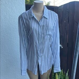 Lucky Branch Striped Blue and White Shirt